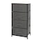 Flash Furniture Black/Gray 4 Drawer Storage Dresser Organizer WX-5L203-X-BK-GR-GG - alternate 7